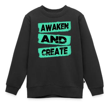 L’innovation continue Illumination - Sweat Premium enfant bio - noir - Devant - AI Model Kid Female (0cm)