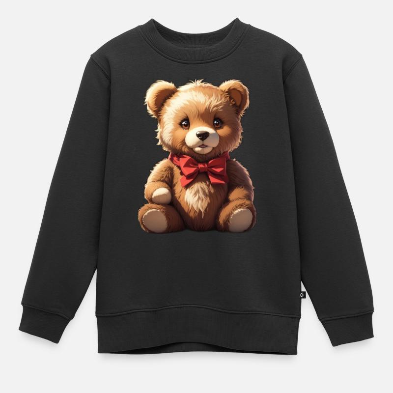 Teddy - Kids Premium Organic Sweatshirt - black