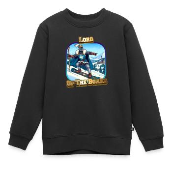 Lord Of The Board - Kinder Premium Organic Sweatshirt - Schwarz - Vorne - AI Model Kid Female (0cm)