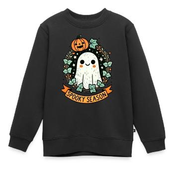 Saison effrayante - Sweat Premium enfant bio - noir - Devant - AI Model Kid Female (0cm)