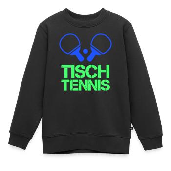 Ping-pong - Sweat Premium enfant bio - noir - Devant - AI Model Kid Female (0cm)