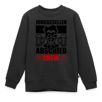 Junggesellen Abschied Crew - Kinder Premium Organic Sweatshirt - Schwarz - Vorne - AI Model Kid Female (0cm)