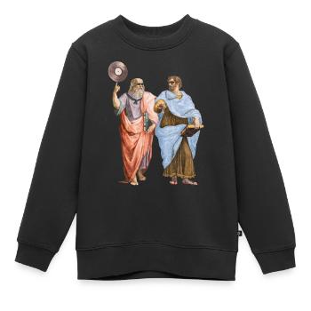 The Philosophers - Kinder Premium Organic Sweatshirt - Schwarz - Vorne - AI Model Kid Female (0cm)
