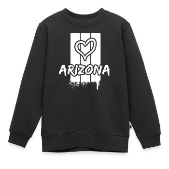 Cadeau pour l’Arizona - Sweat Premium enfant bio - noir - Devant - AI Model Kid Female (0cm)
