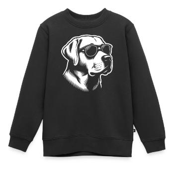 Labrador Retriever Loyauté Ami de la famille - Sweat Premium enfant bio - noir - Devant - AI Model Kid Female (0cm)