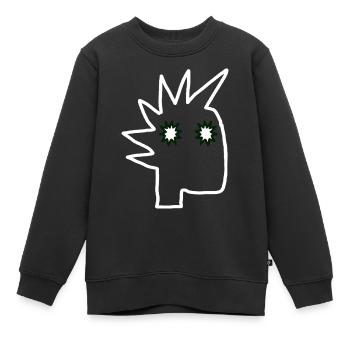 Punk Rock Pogo Anarchie Punks Punk Rocker Punk - Sweat Premium enfant bio - noir - Devant - AI Model Kid Female (0cm)