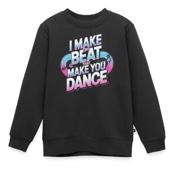 JE FAIS LE RYTHME QUI VOUS FAIT DANSER - Sweat Premium enfant bio - noir - Devant - AI Model Kid Female (0cm)
