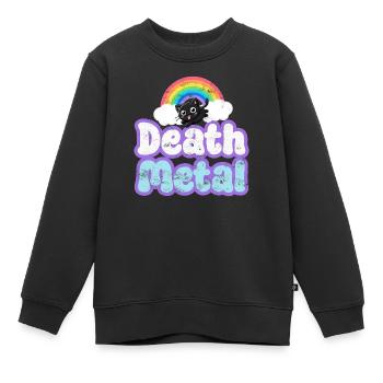 Death Metal - Kinder Premium Organic Sweatshirt - Schwarz - Vorne - AI Model Kid Female (0cm)