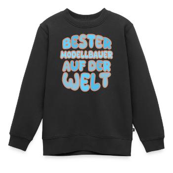 Geschenk für Modellbauer - Kinder Premium Organic Sweatshirt - Schwarz - Vorne - AI Model Kid Female (0cm)