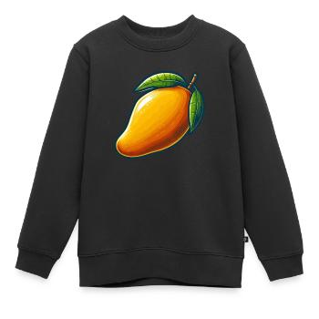 Mango, exotische Früchte - Kinder Premium Organic Sweatshirt - Schwarz - Vorne - AI Model Kid Female (0cm)