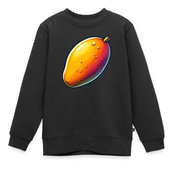 Mangue jus - Sweat Premium enfant bio - noir - Devant - AI Model Kid Female (0cm)