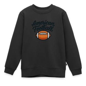American Football - Kinder Premium Organic Sweatshirt - Schwarz - Vorne - AI Model Kid Female (0cm)