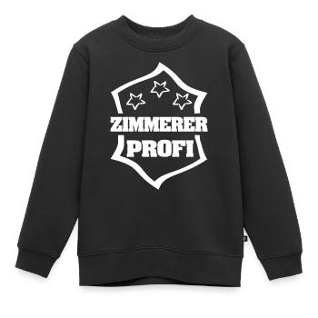Cadeau pour les menuisiers - Sweat Premium enfant bio - noir - Devant - AI Model Kid Female (0cm)