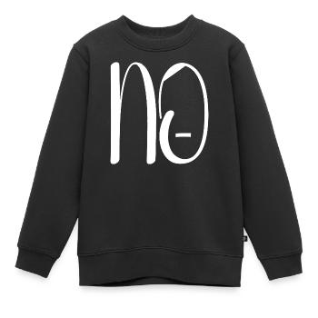 Gegen Nazis - Kinder Premium Organic Sweatshirt - Schwarz - Vorne - AI Model Kid Female (0cm)