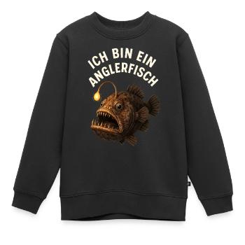 Costume de poisson-grenouille Carnaval de créatures marines de poissons - Sweat Premium enfant bio - noir - Devant - AI Model Kid Female (0cm)