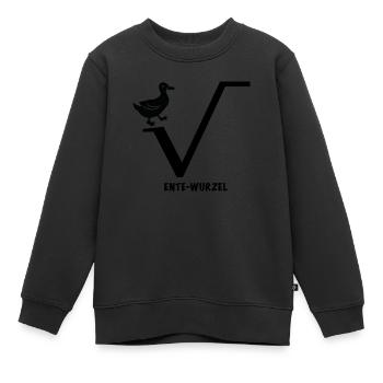 Ente Wurzel - Kinder Premium Organic Sweatshirt - Schwarz - Vorne - AI Model Kid Female (0cm)