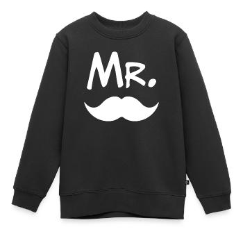 Mr Braut Ehemann Ehe Bräutigam Hochzeit Geschenk - Kinder Premium Organic Sweatshirt - Schwarz - Vorne - AI Model Kid Female (0cm)