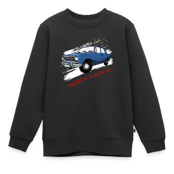 Shiguli LADA 2105 Russie URSS VAZ - Sweat Premium enfant bio - noir - Devant - AI Model Kid Female (0cm)