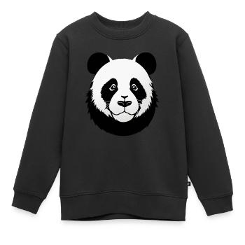 Panda mignon – imprimé animal pour les enfants et les adolescents - Sweat Premium enfant bio - noir - Devant - AI Model Kid Female (0cm)