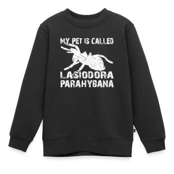 Mein Haustier heisst Lasiodora Parahybana - Kinder Premium Organic Sweatshirt - Schwarz - Vorne - AI Model Kid Female (0cm)