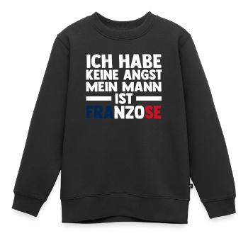 Franzosen Französisch Frankreich - Kinder Premium Organic Sweatshirt - Schwarz - Vorne - AI Model Kid Female (0cm)