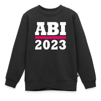 Abi 2023 - Kinder Premium Organic Sweatshirt - Schwarz - Vorne - AI Model Kid Female (0cm)