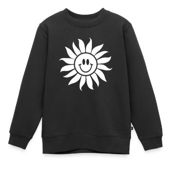 Sonnenblume / Fleur Soleil - Kinder Premium Organic Sweatshirt - Schwarz - Vorne - AI Model Kid Female (0cm)