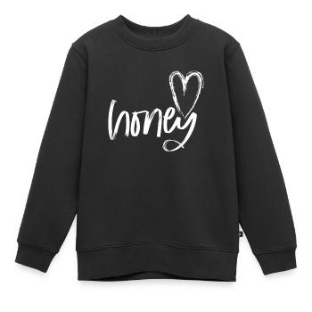Je t'aime - Sweat Premium enfant bio - noir - Devant - AI Model Kid Female (0cm)