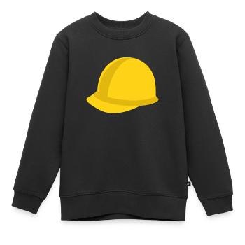 casque - Sweat Premium enfant bio - noir - Devant - AI Model Kid Female (0cm)