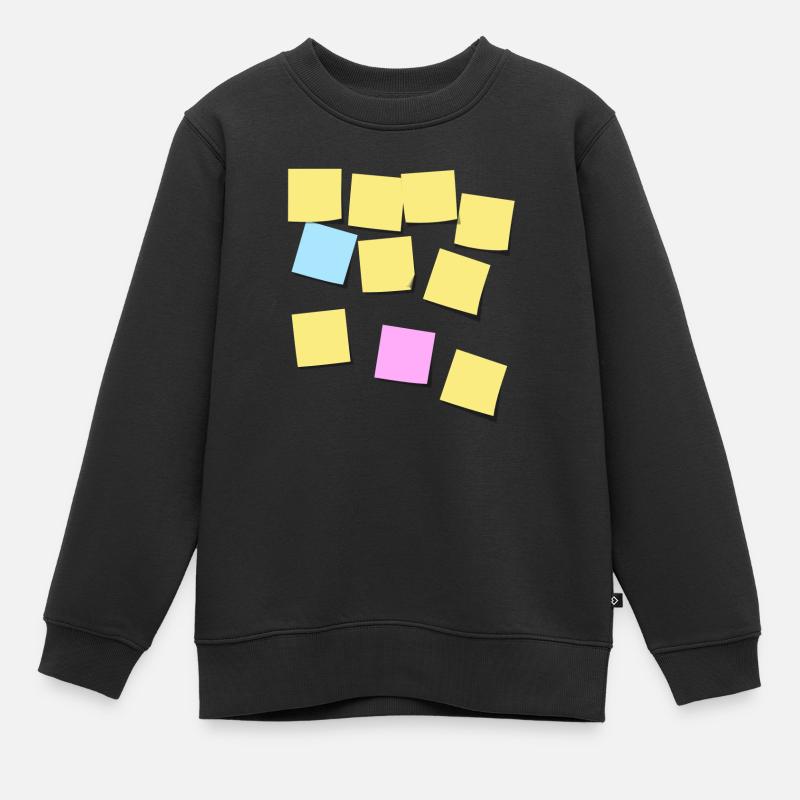Post-it notes - Sweat Premium enfant bio - noir