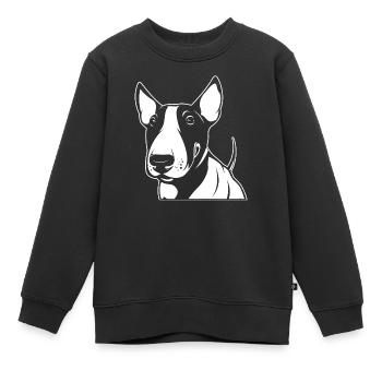 Bullterrier - Kinder Premium Organic Sweatshirt - Schwarz - Vorne - AI Model Kid Female (0cm)