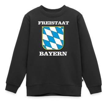 by_signet_schrift - Sweat Premium enfant bio - noir - Devant - AI Model Kid Female (0cm)