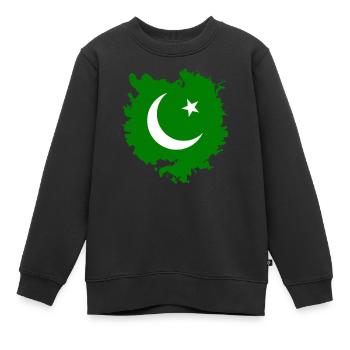 Pakistan - Sweat Premium enfant bio - noir - Devant - AI Model Kid Female (0cm)
