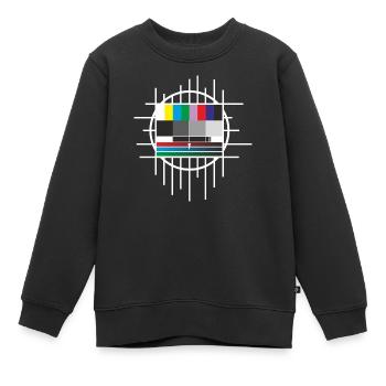 testbild - Sweat Premium enfant bio - noir - Devant - AI Model Kid Female (0cm)