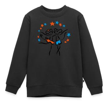 Tanzmaus | Tanzshirts - Kinder Premium Organic Sweatshirt - Schwarz - Vorne - AI Model Kid Female (0cm)