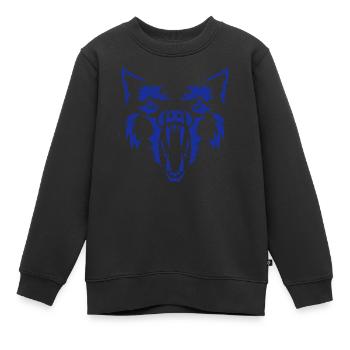 Wolf Werwolf Werwolf 3 - Kinder Premium Organic Sweatshirt - Schwarz - Vorne - AI Model Kid Female (0cm)