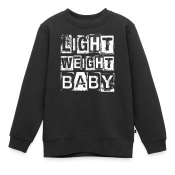 Light Weight Baby - Kids Premium Organic Sweatshirt - black - Front - AI Model Kid Female (0cm)