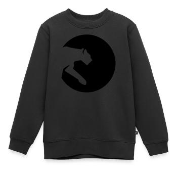 Leopard - Kinder Premium Organic Sweatshirt - Schwarz - Vorne - AI Model Kid Female (0cm)