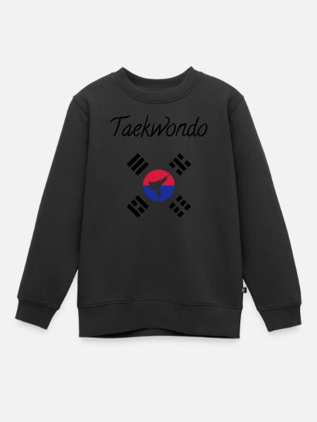 Taekwondo Taekwondoin Tae-Kwon-Do Tae Kwon Do - Premium børne sweatshirt økologisk - sort