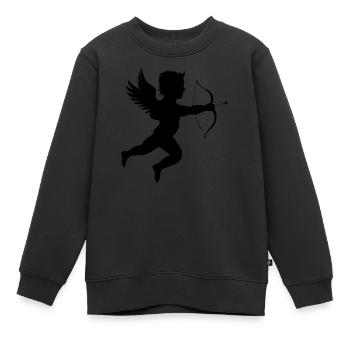 Martin74s Cupid Silhouette - Sweat Premium enfant bio - noir - Devant - AI Model Kid Female (0cm)