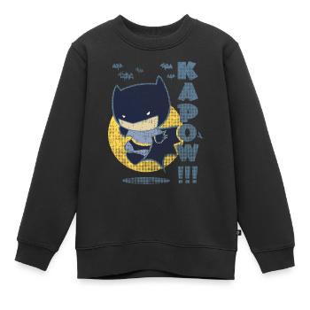 Batman Little Hero Kapow! - Kinder Premium Organic Sweatshirt - Schwarz - Vorne - AI Model Kid Female (0cm)