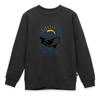 Tief in der Natur - Kinder Premium Organic Sweatshirt - Schwarz - Vorne - AI Model Kid Female (0cm)