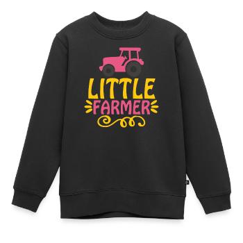 Petit fermier - Sweat Premium enfant bio - noir - Devant - AI Model Kid Female (0cm)