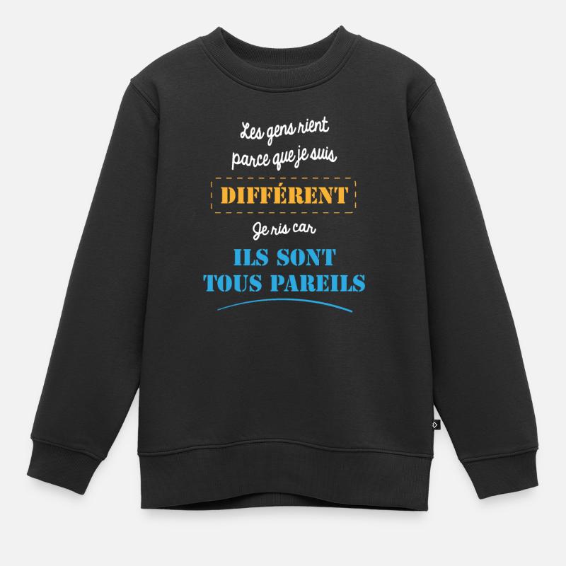 Handicapé - Sweat Premium enfant bio - noir