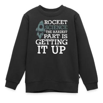 Rocket Science - Kinder Premium Organic Sweatshirt - Schwarz - Vorne - AI Model Kid Female (0cm)