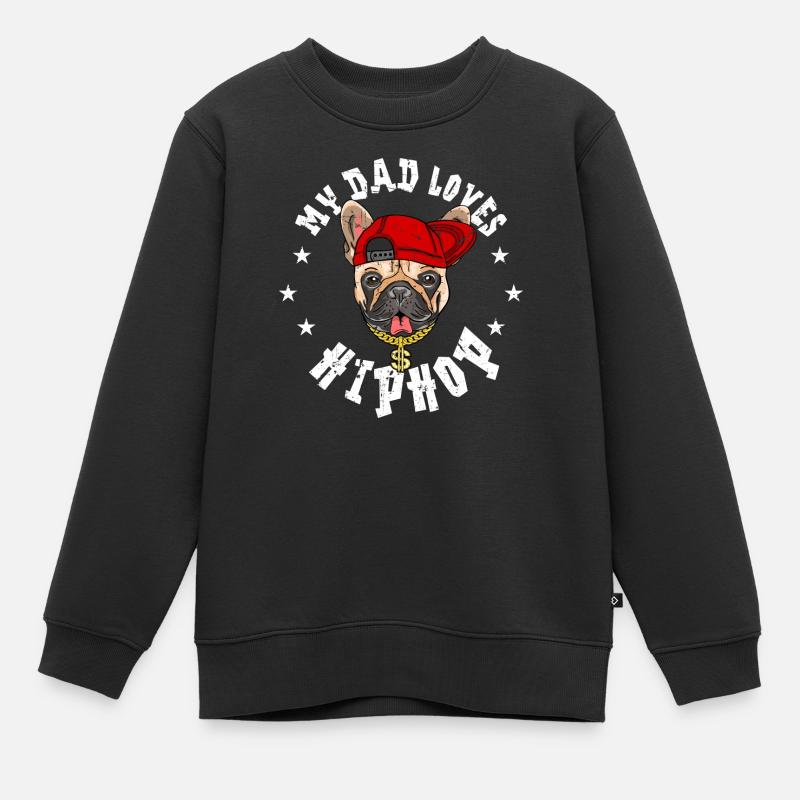 Bouledogue français - Sweat Premium enfant bio - noir