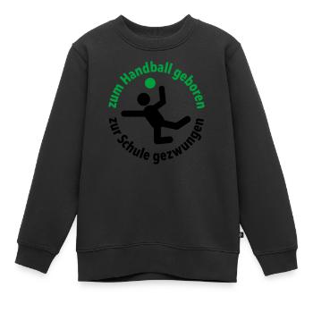 Handballverein Schule Sportunterricht Trainer Team - Kinder Premium Organic Sweatshirt - Schwarz - Vorne - AI Model Kid Female (0cm)