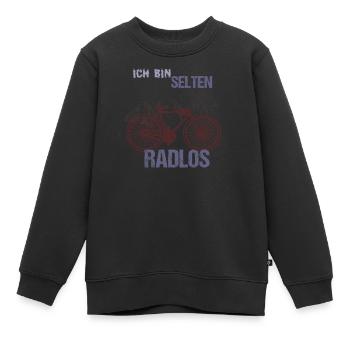 Je suis rarement sans roues. - Sweat Premium enfant bio - noir - Devant - AI Model Kid Female (0cm)