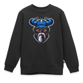 Viking Esports Emblem - Kinder Premium Organic Sweatshirt - Schwarz - Vorne - AI Model Kid Female (0cm)