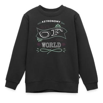 believe weightless night sky spaceship birthday - Kinder Premium Organic Sweatshirt - Schwarz - Vorne - AI Model Kid Female (0cm)
